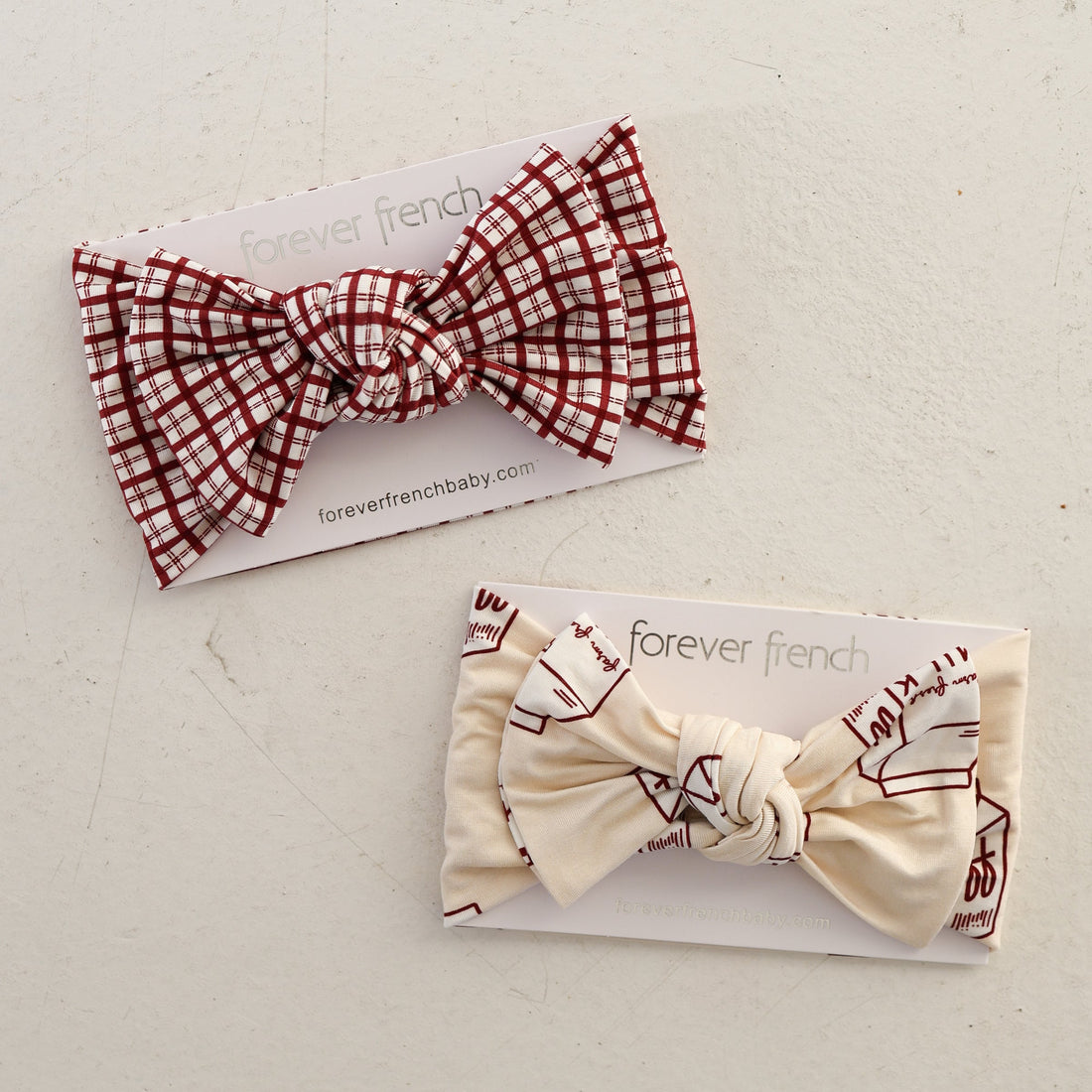 Milk Print Bamboo Baby Head Wrap Bow Accessory - Image 5