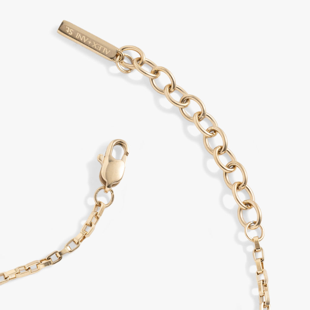 Everyday Box Link Chain Bracelet - Minimalist Gold-Tone Accessory