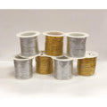 30 foot decorative braid rope featuring gold and silver metallic threading for crafts