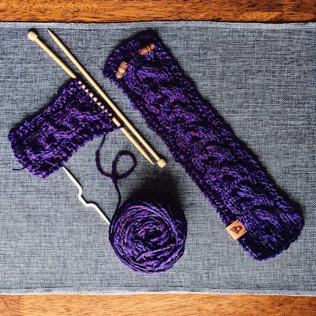 Braided Cable Mug Coozie Knit Kit - DIY Craft for Drinkware