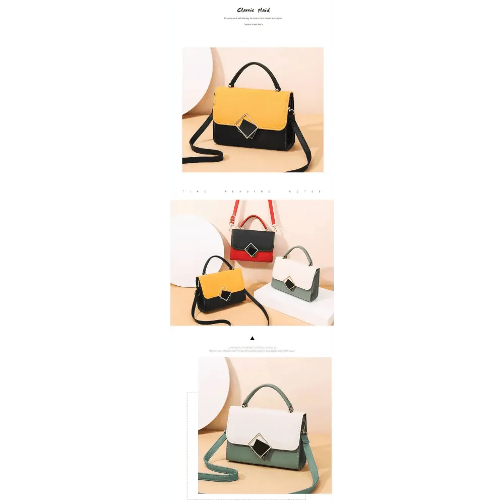 Candy Color Leather Crossbody Bag, Stylish Mini Flap Phone Purse