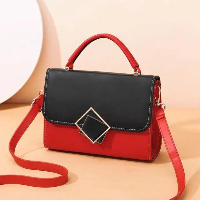 Candy Color Leather Crossbody Bag, Stylish Mini Flap Phone Purse