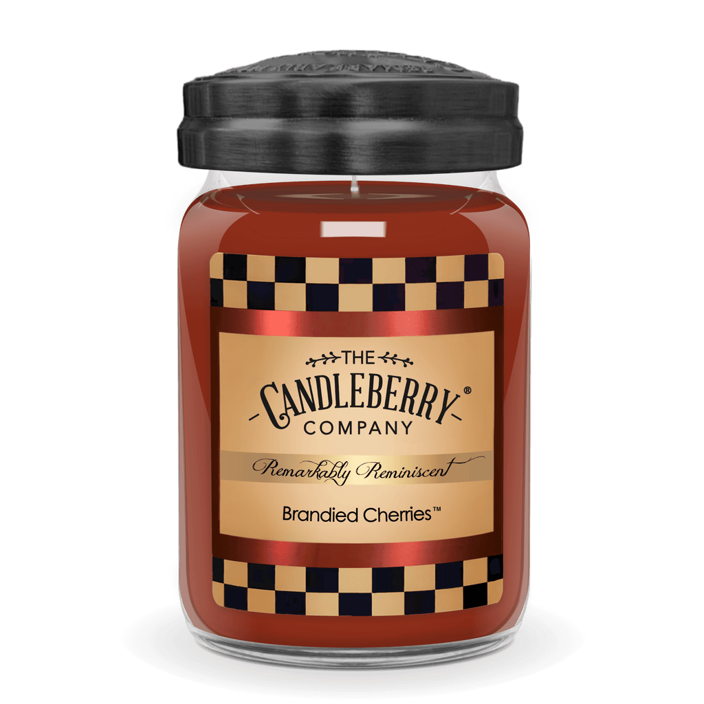 Brandied Cherries Large Jar Candle | 20oz Glass | Rich Scent