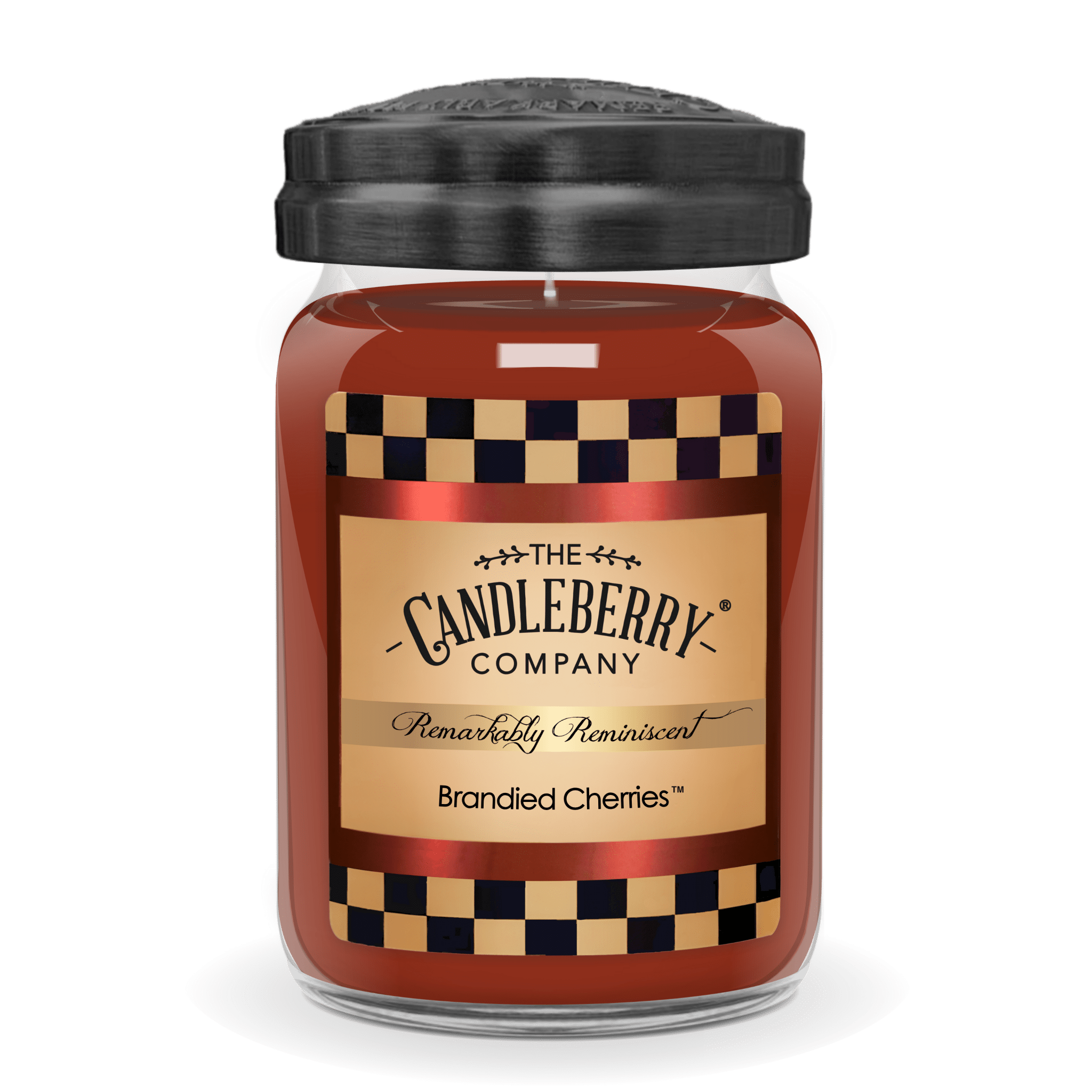 Brandied Cherries Large Jar Candle | 20oz Glass | Rich Scent