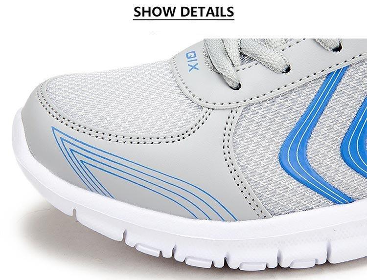 Women's Breathable Mesh Athletic Running Sneakers - Lightweight Lace Up