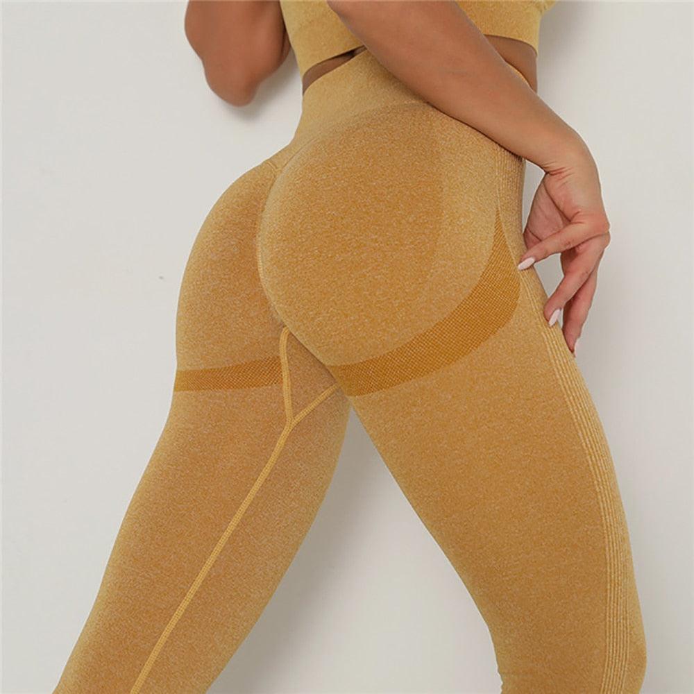 High Waisted Seamless Leggings for Women - Tummy Control Yoga Pants