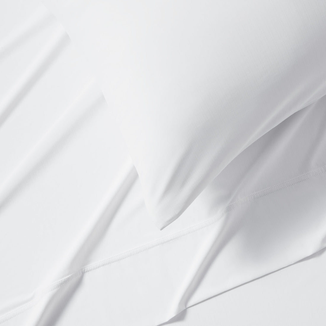 Cool Zone White Cooling Sheet Set Temperature Regulating Bedding - Image 4