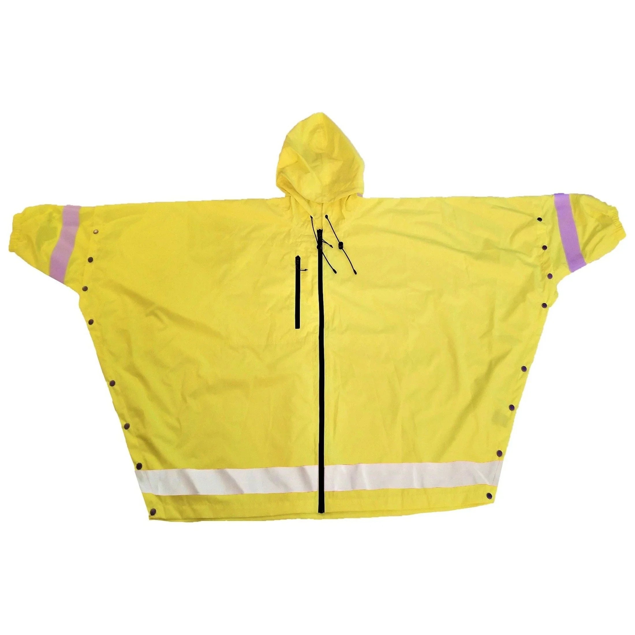 Brella Lime Green Unisex Hybrid Rain jacket w/ Reflective Strips