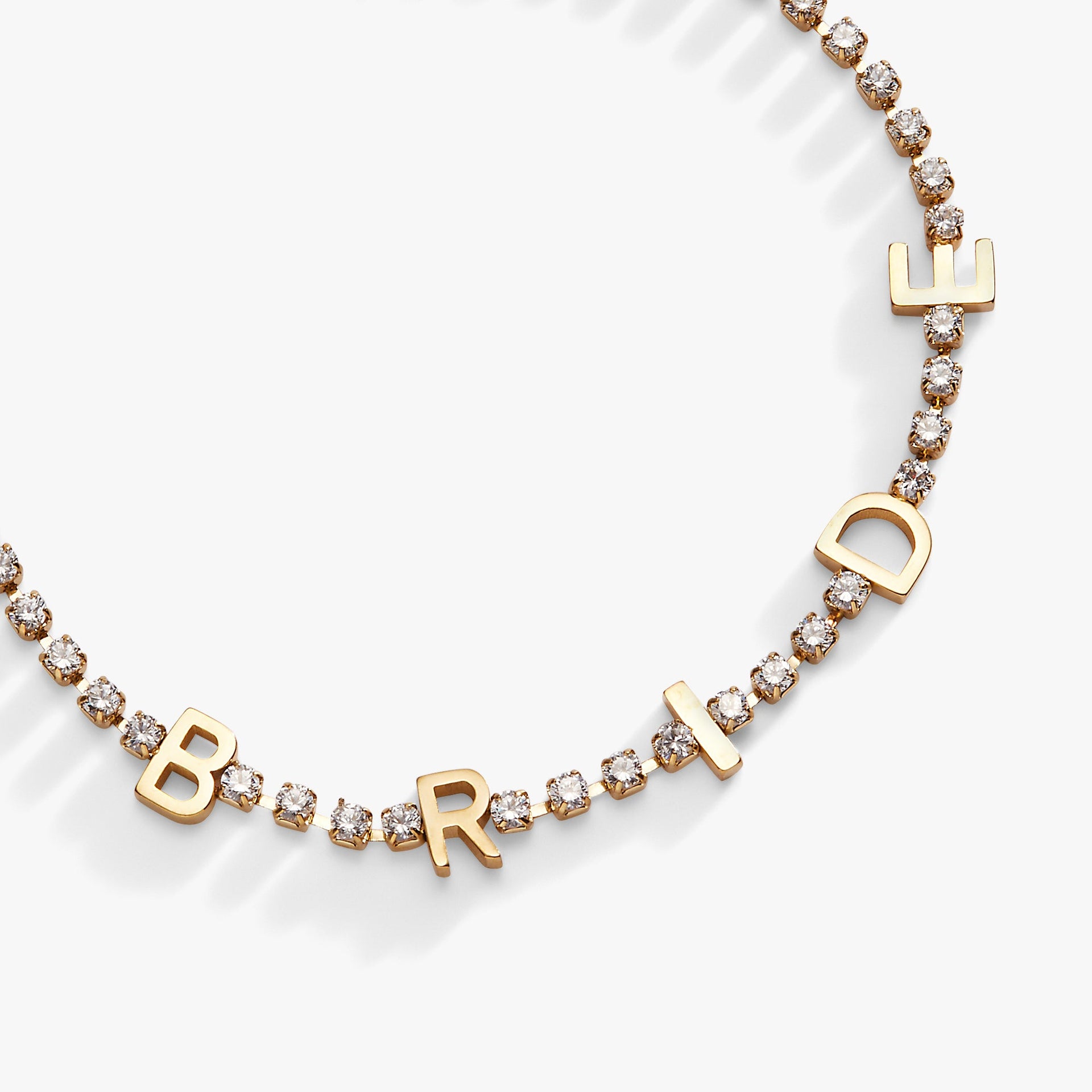 Bride Crystal Tennis Bracelet in Silver for Wedding Day Glamour