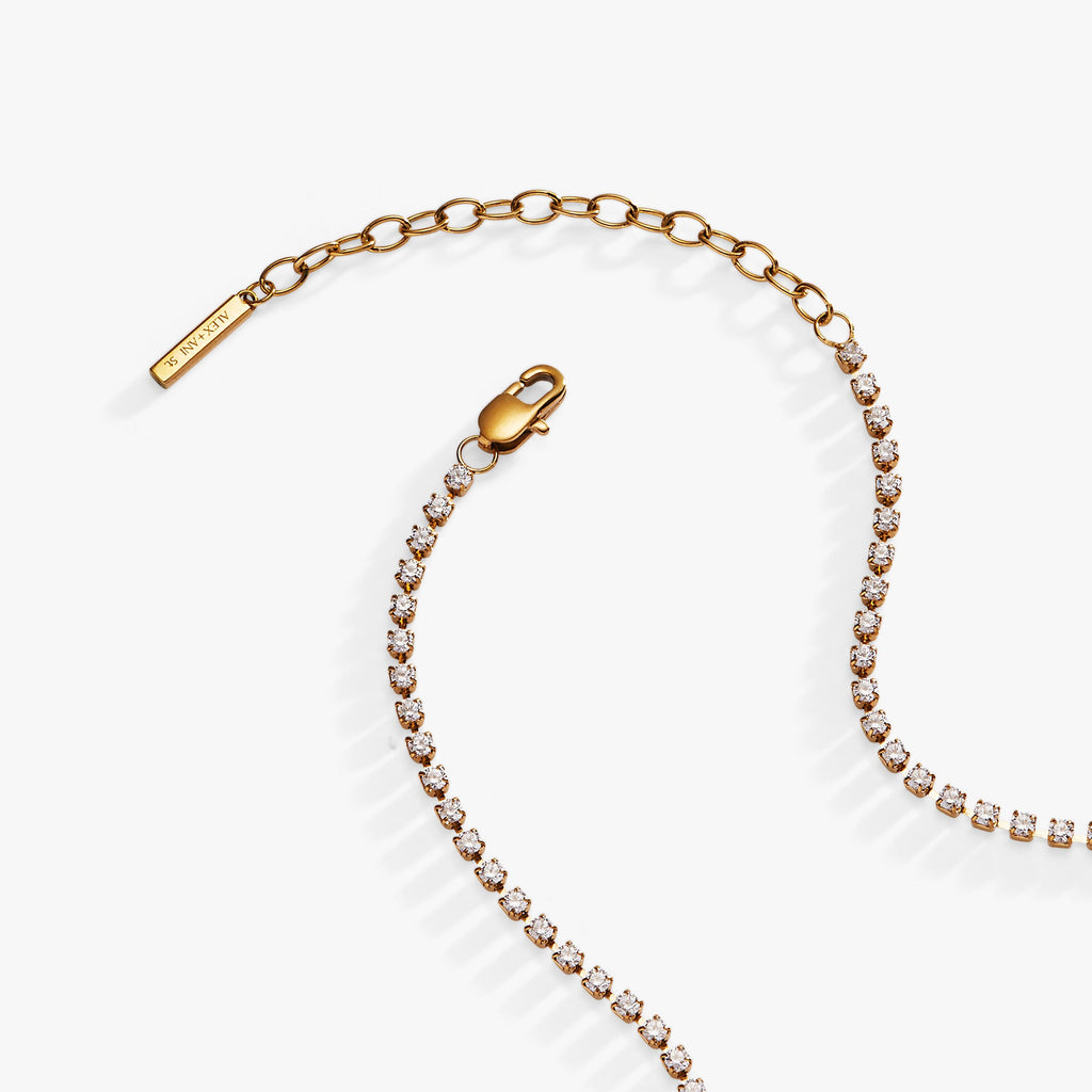 Mama Crystal Tennis Necklace – Elegant Statement Chain Jewelry