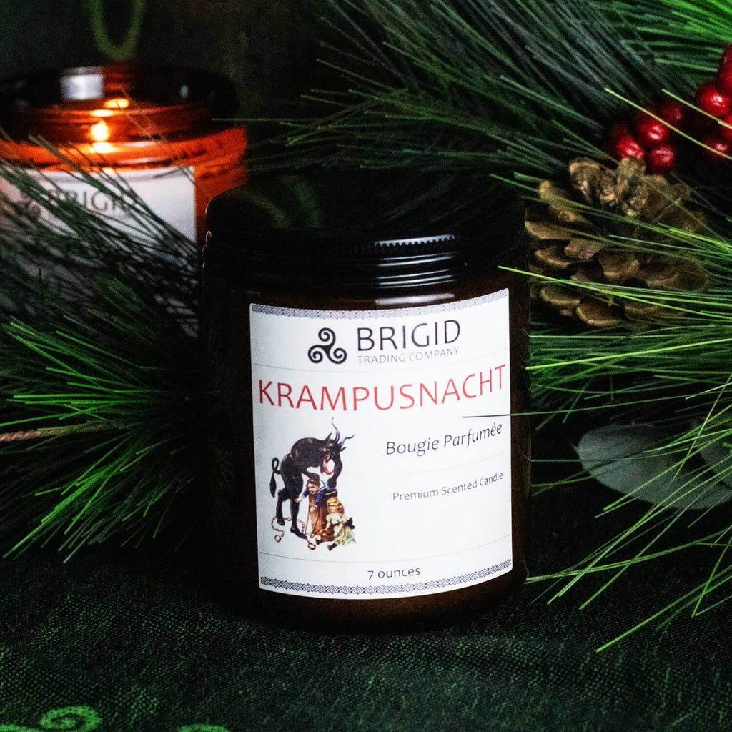 Krampusnacht Soy Wax Candle - Merlot Wine, Autumn Spices, Citrus, Figs, and Bonfire Smoke