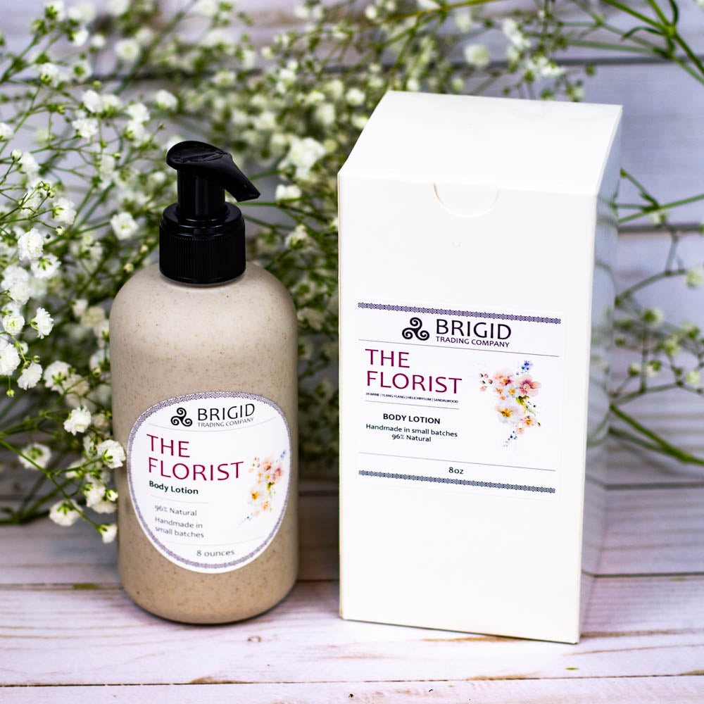 The Florist Natural Body Lotion - Jasmine, Ylang Ylang, Helichrysum, and Sandalwood