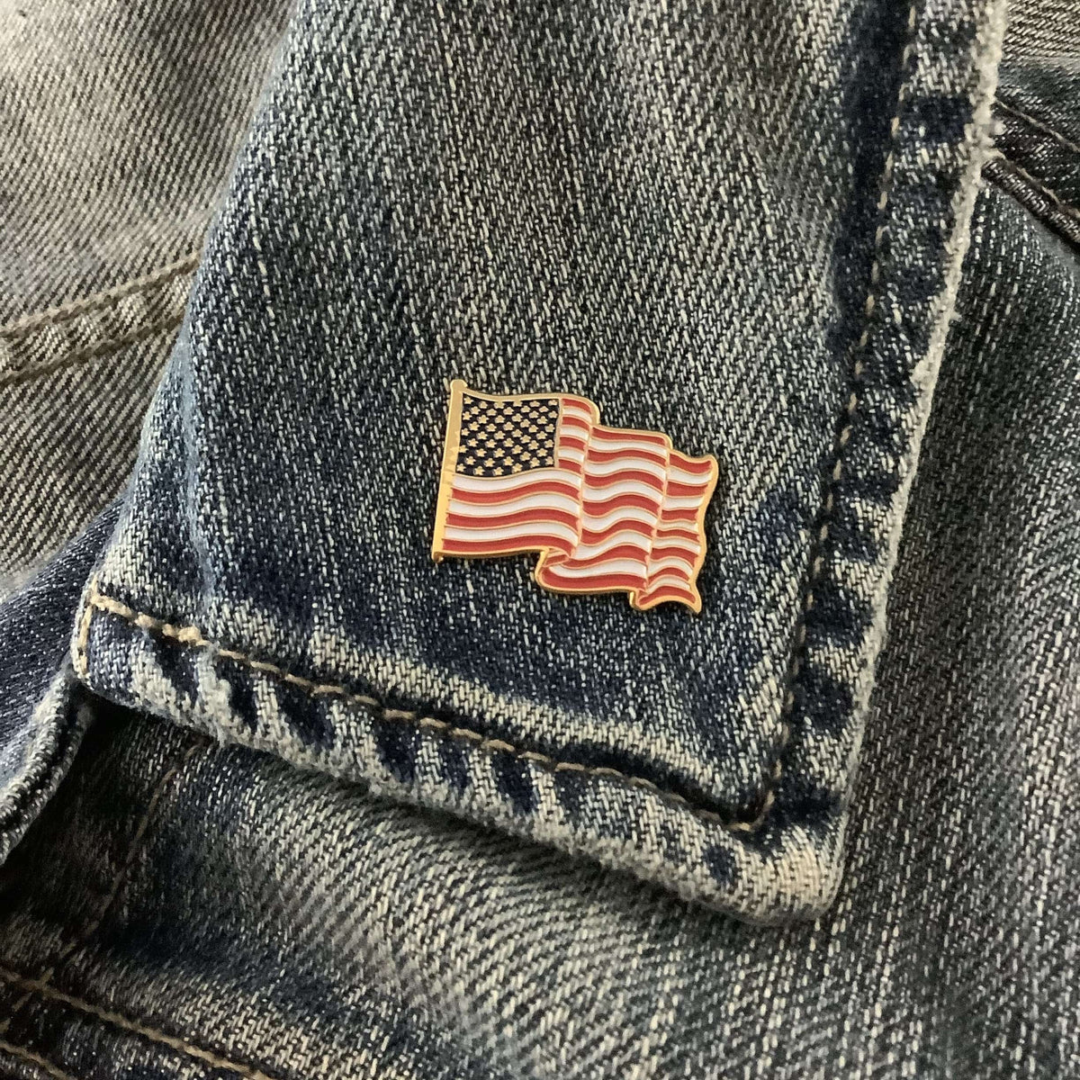American Flag Enamel Pin
