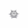 Antique Silver Snowflake Enamel Pin
