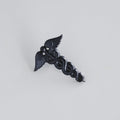 Black Caduceus Enamel Pin