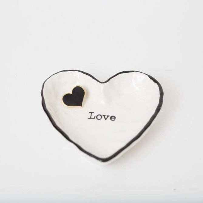 Black Heart Enamel Pin – 1-inch Gothic & Memorial Gift (Also ¾, ½ and ¼-inch)