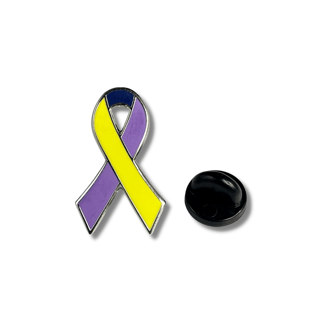 Bladder Cancer Ribbon Pin – Hard Enamel Lapel Pin for Awareness & Support