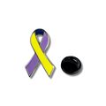 Bladder Cancer Ribbon Pin – Hard Enamel Lapel Pin for Awareness & Support