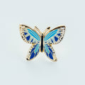 Blue Butterfly Enamel Pin – Symbol of Healing, Peace & Something Blue