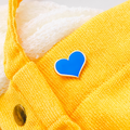 Blue Heart Enamel Pin – ¾-inch Everyday Size