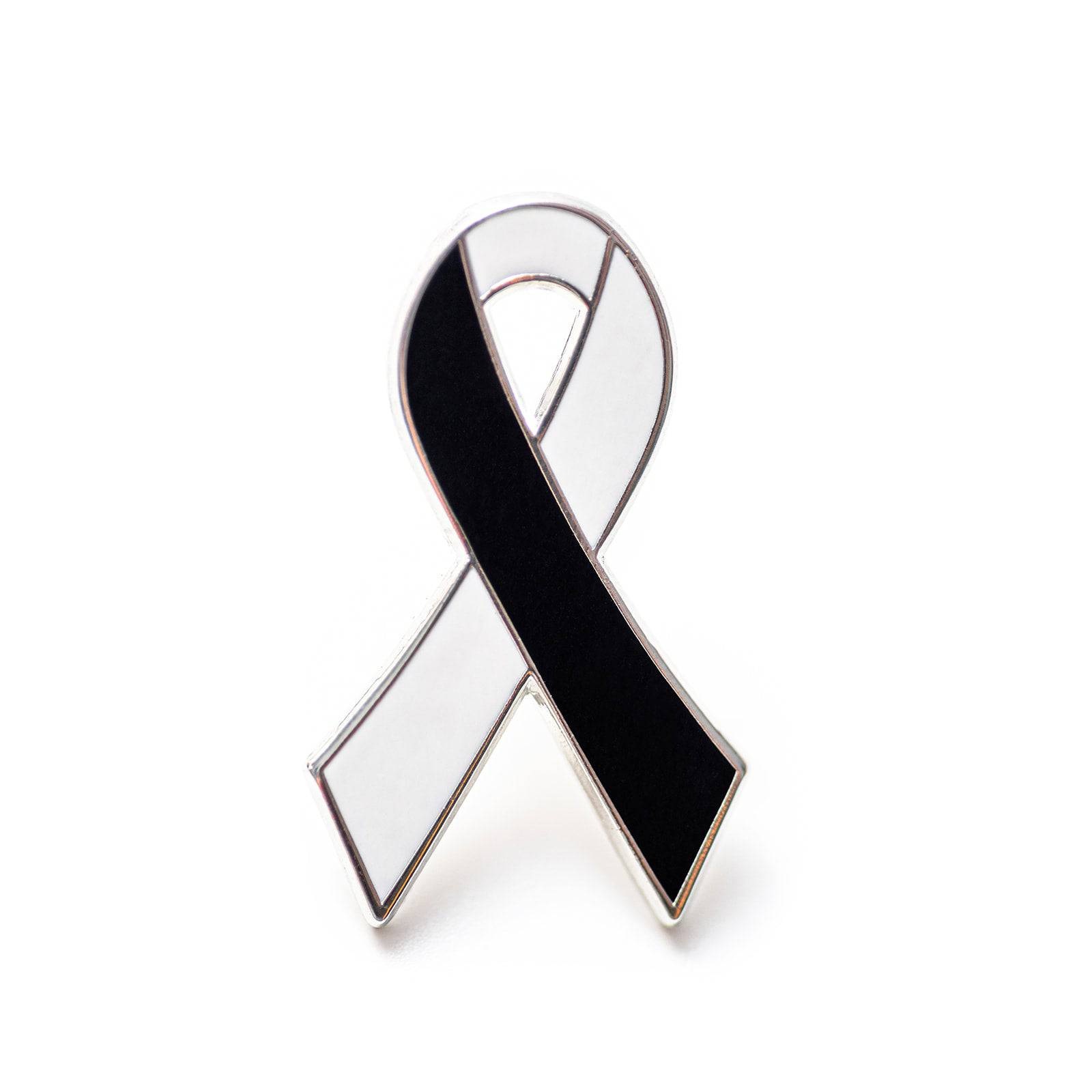 BPD Awareness Pin - Hard Enamel Ribbon Brooch with Secure Rubber Back