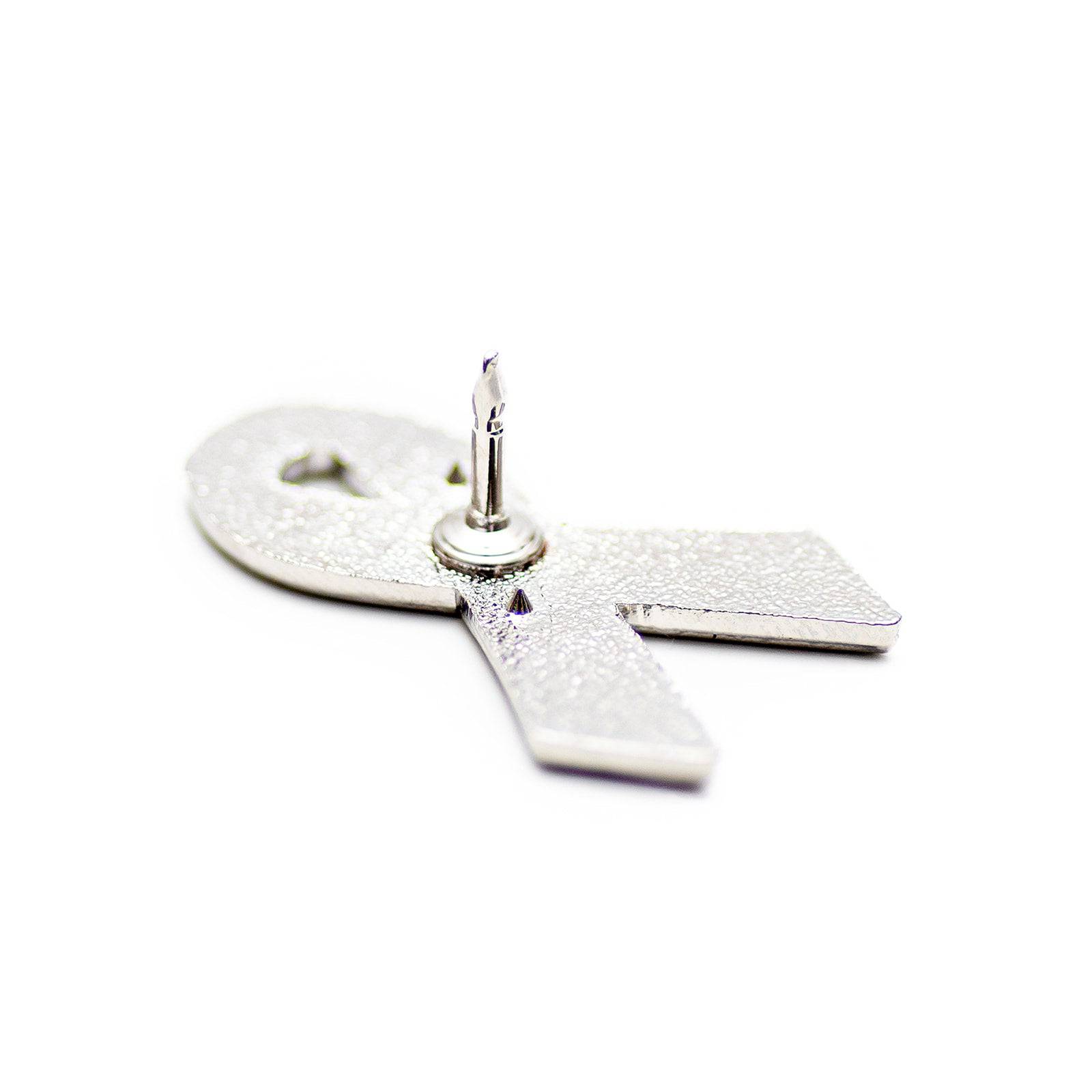 BPD Awareness Pin - Hard Enamel Ribbon Brooch with Secure Rubber Back