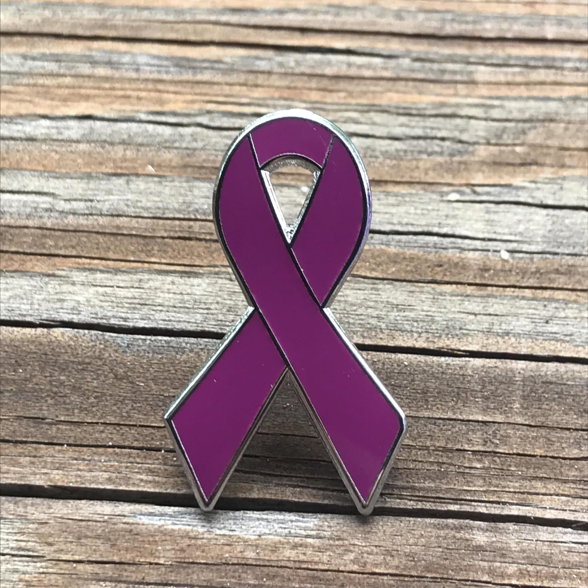 Burgundy Awareness Ribbon Enamel Pin