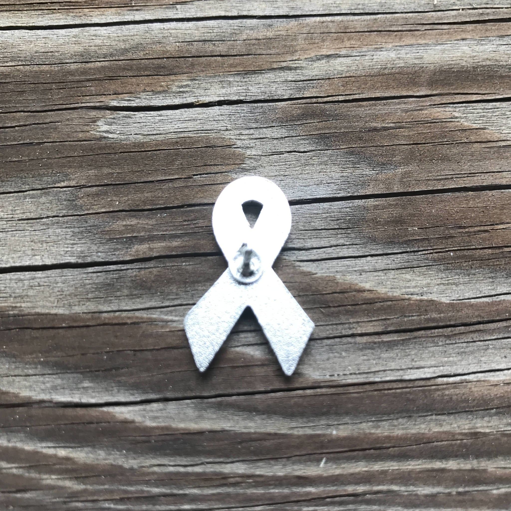 Burgundy Awareness Ribbon Enamel Pin