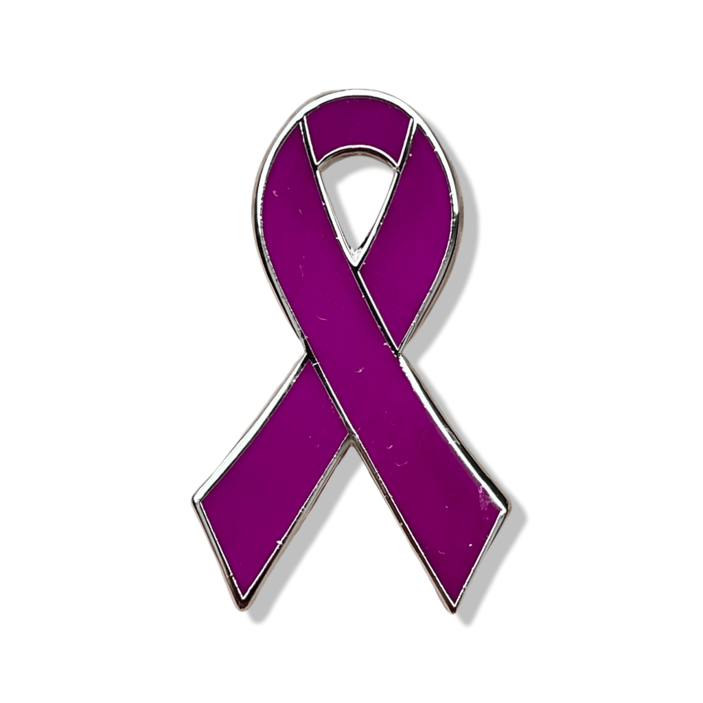 Burgundy Awareness Ribbon Enamel Pin