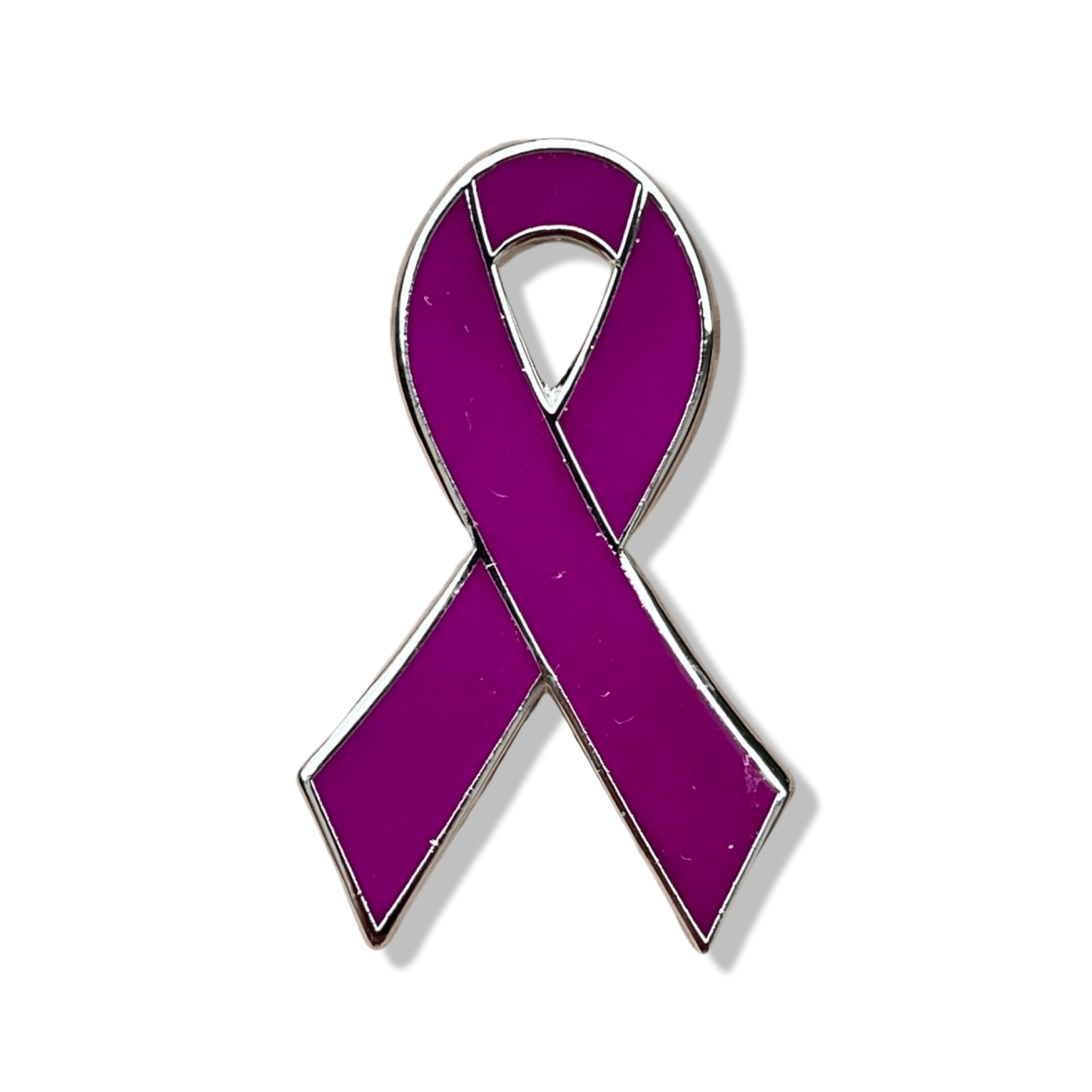 Burgundy Awareness Ribbon Enamel Pin