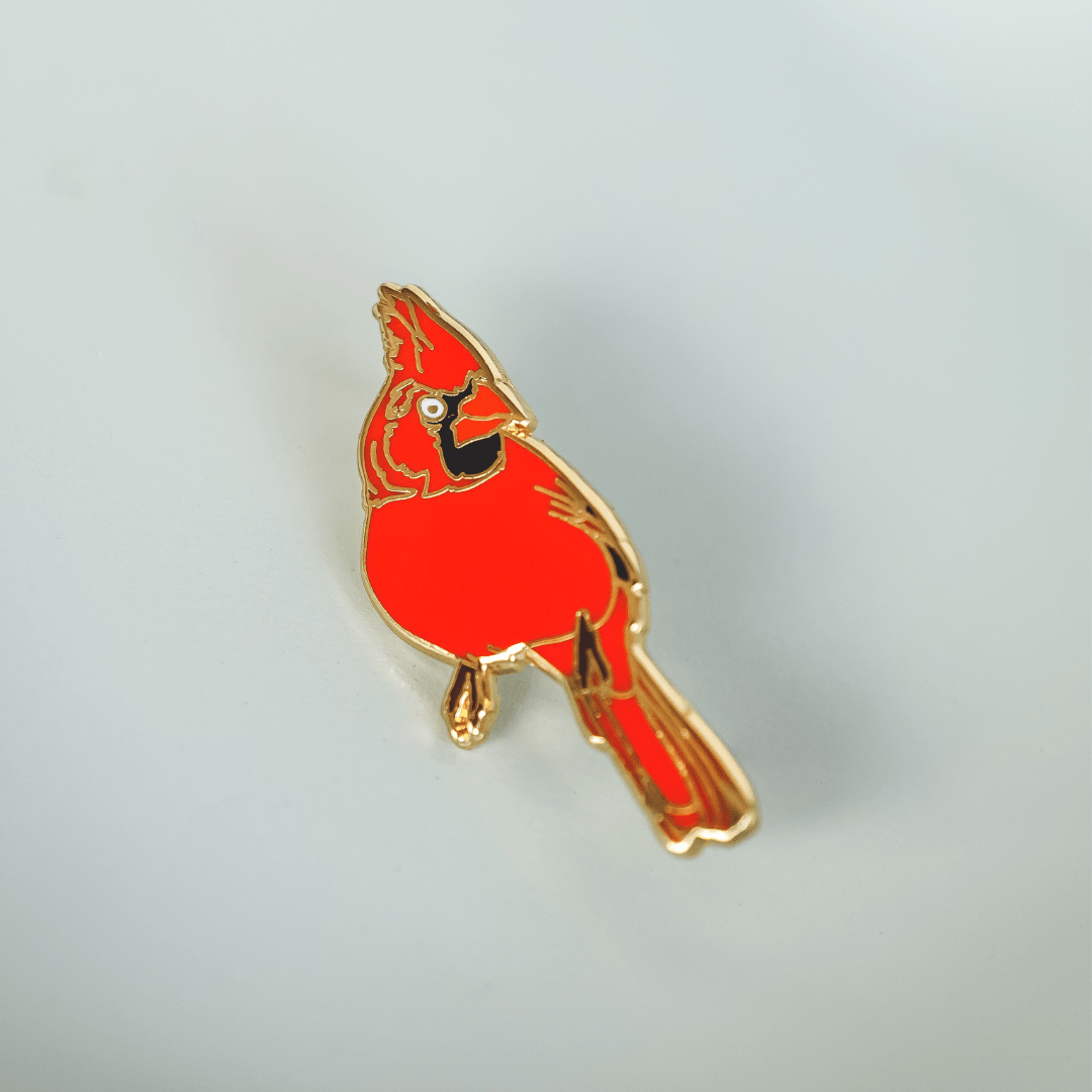Cardinal Enamel Pin