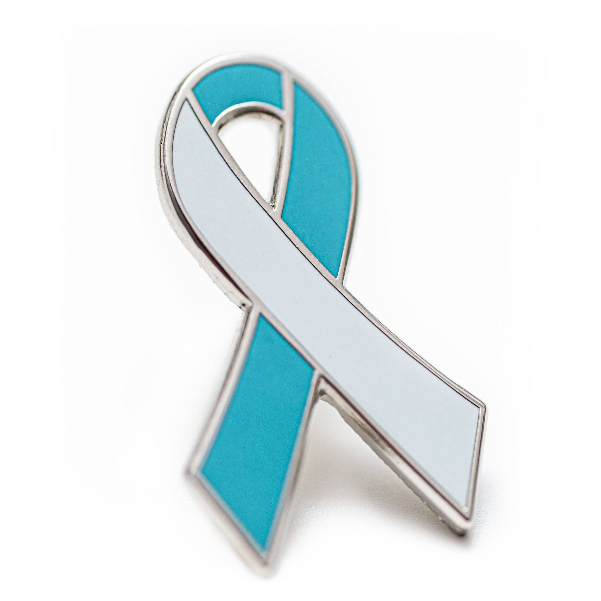 Cervical Cancer Pin – Hard Enamel Ribbon Brooch Accessory with Rubber Back
