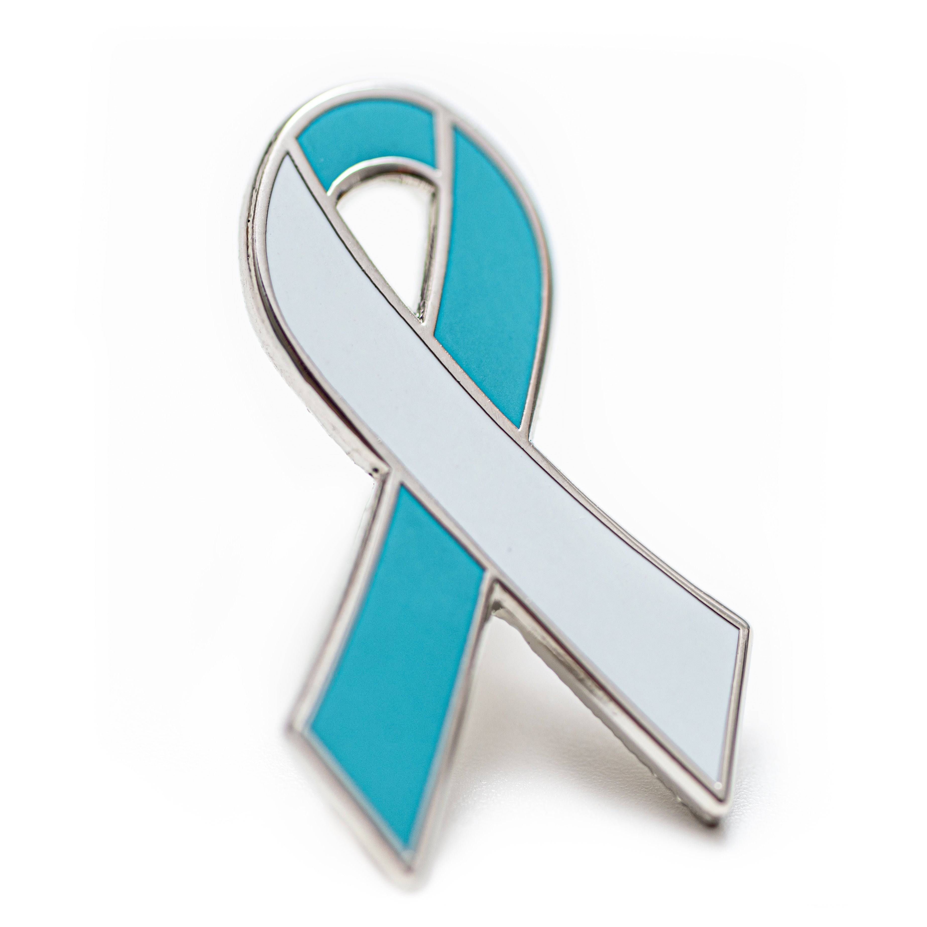 Cervical Cancer Awareness Ribbon Enamel Pin