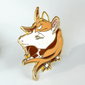 Chocolate Unicorn Pin - Hard Enamel Lapel Pin With Secure Double Posts