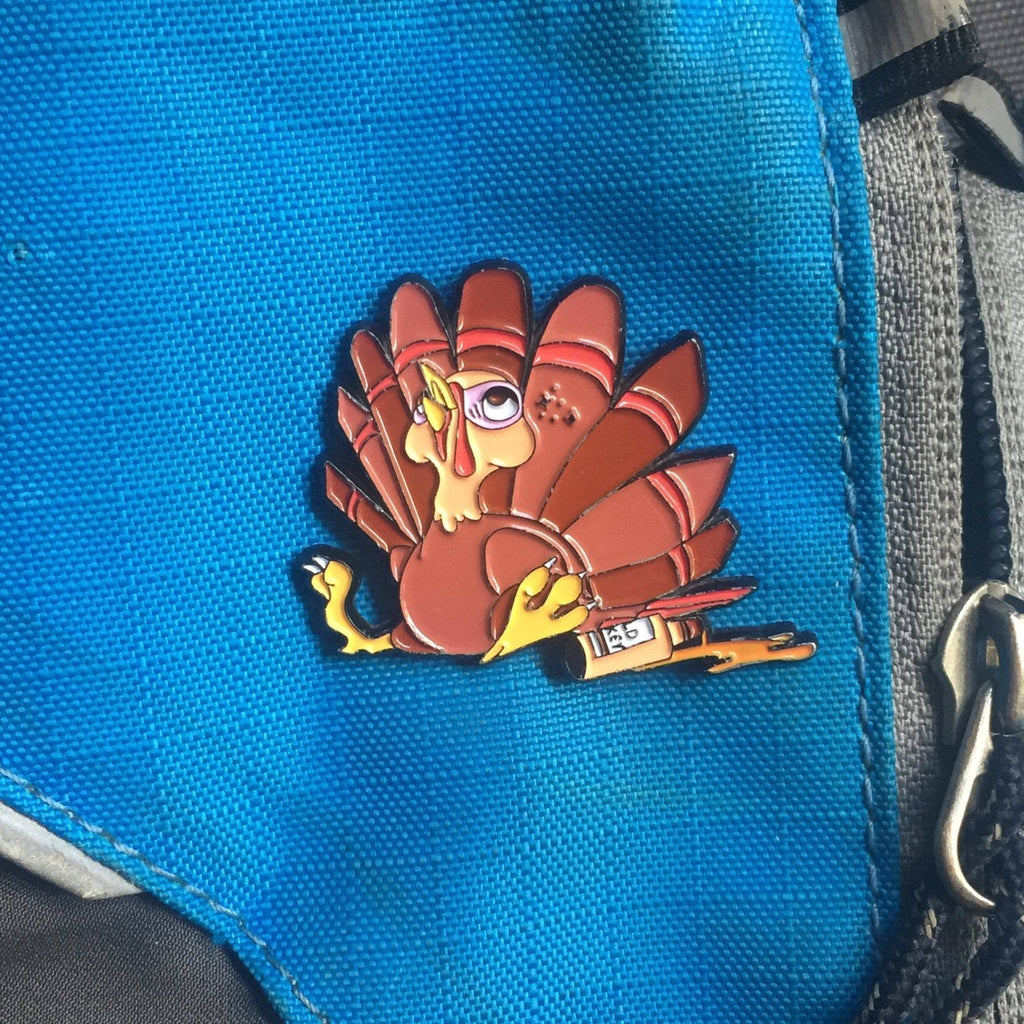 Drunk Turkey Enamel Pin