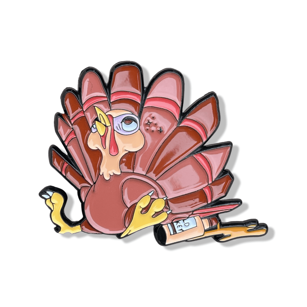 Drunk Turkey Enamel Pin