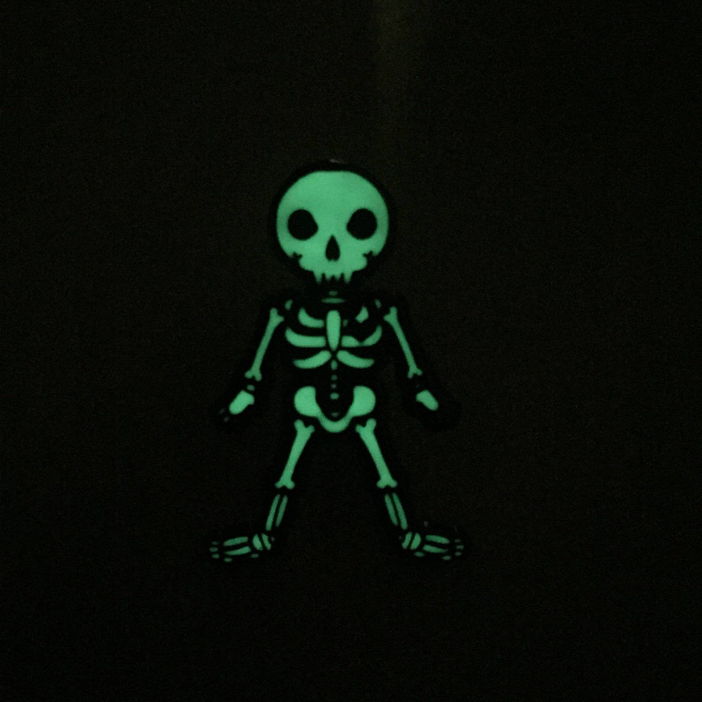 Glow in the Dark Skeleton Enamel Pin