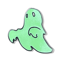 Green Ghost Glow in the Dark Enamel Pin