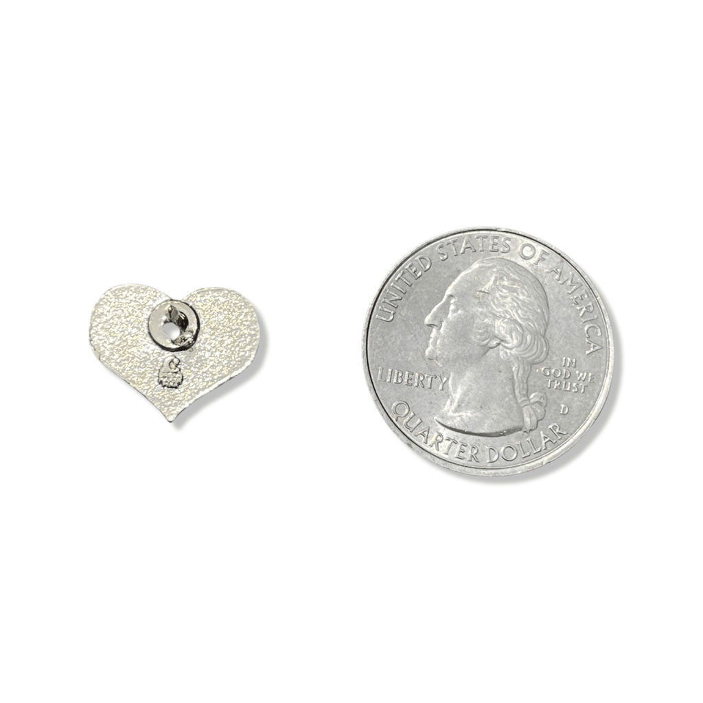 Green Heart Enamel Pin – ¾-inch Everyday Symbol of Growth & Support (Also 1-inch, ½-inch)