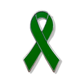 Green Ribbon Enamel Pin