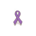Lavender Awareness Pin - Hard Enamel Ribbon Accessory With Secure Post Backing