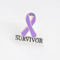 Lavender Survivor Awareness Ribbon Pin
