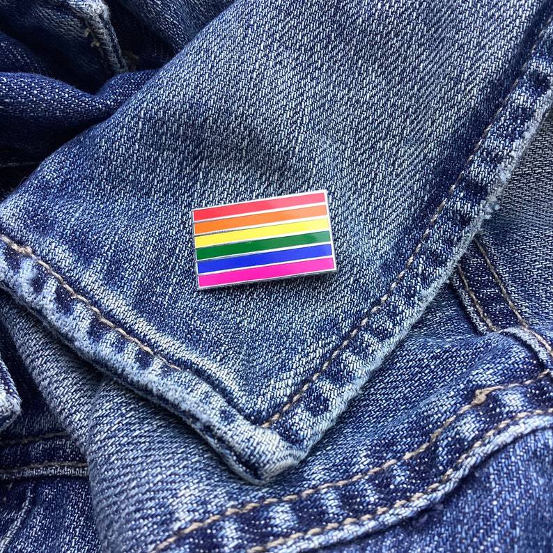 Rainbow Pride Flag Pin – Six Stripes, Infinite Layers