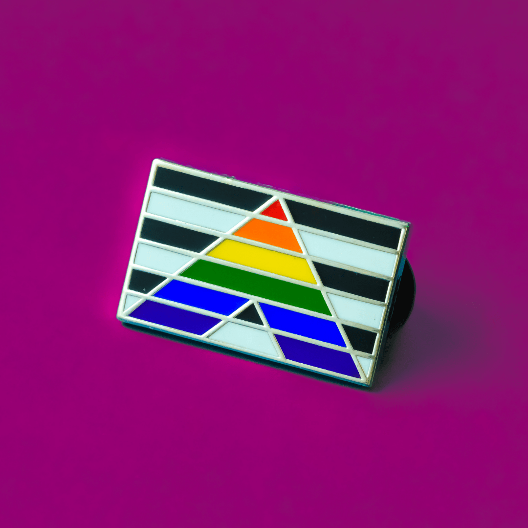 LGBTQ Straight Ally Pride Flag Enamel Pin