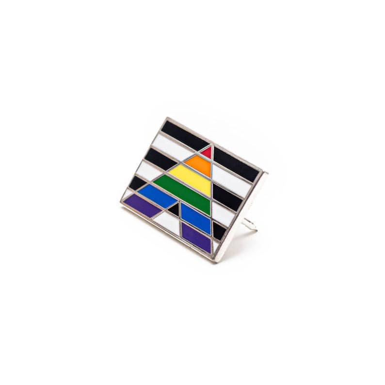 LGBTQ Straight Ally Pride Flag Enamel Pin