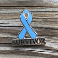 Light Blue Survivor Ribbon Lapel Pin: A Symbol of Courage and Strength for Prostate Cancer