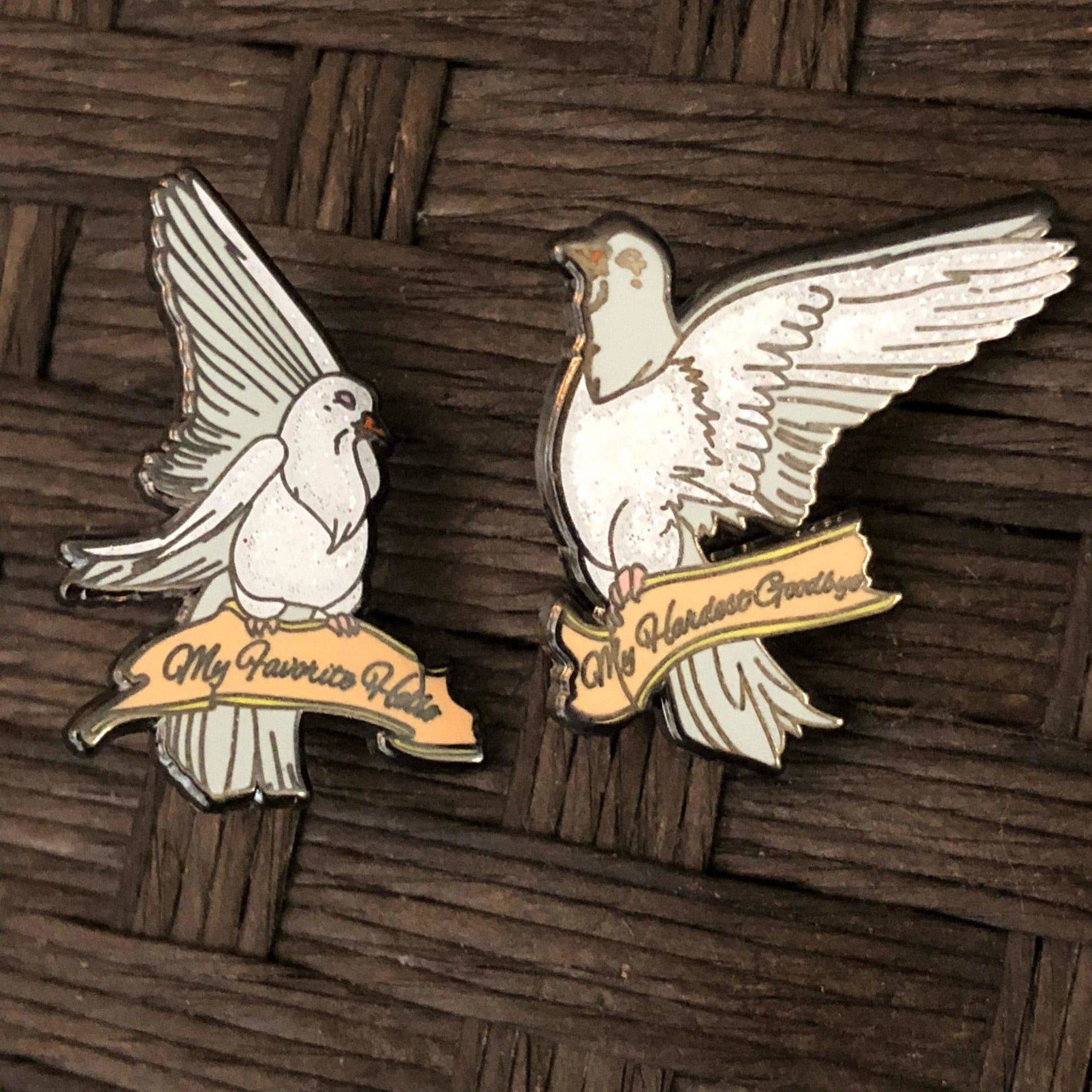 My Favorite Hello, My Hardest Goodbye Birds Enamel Pins