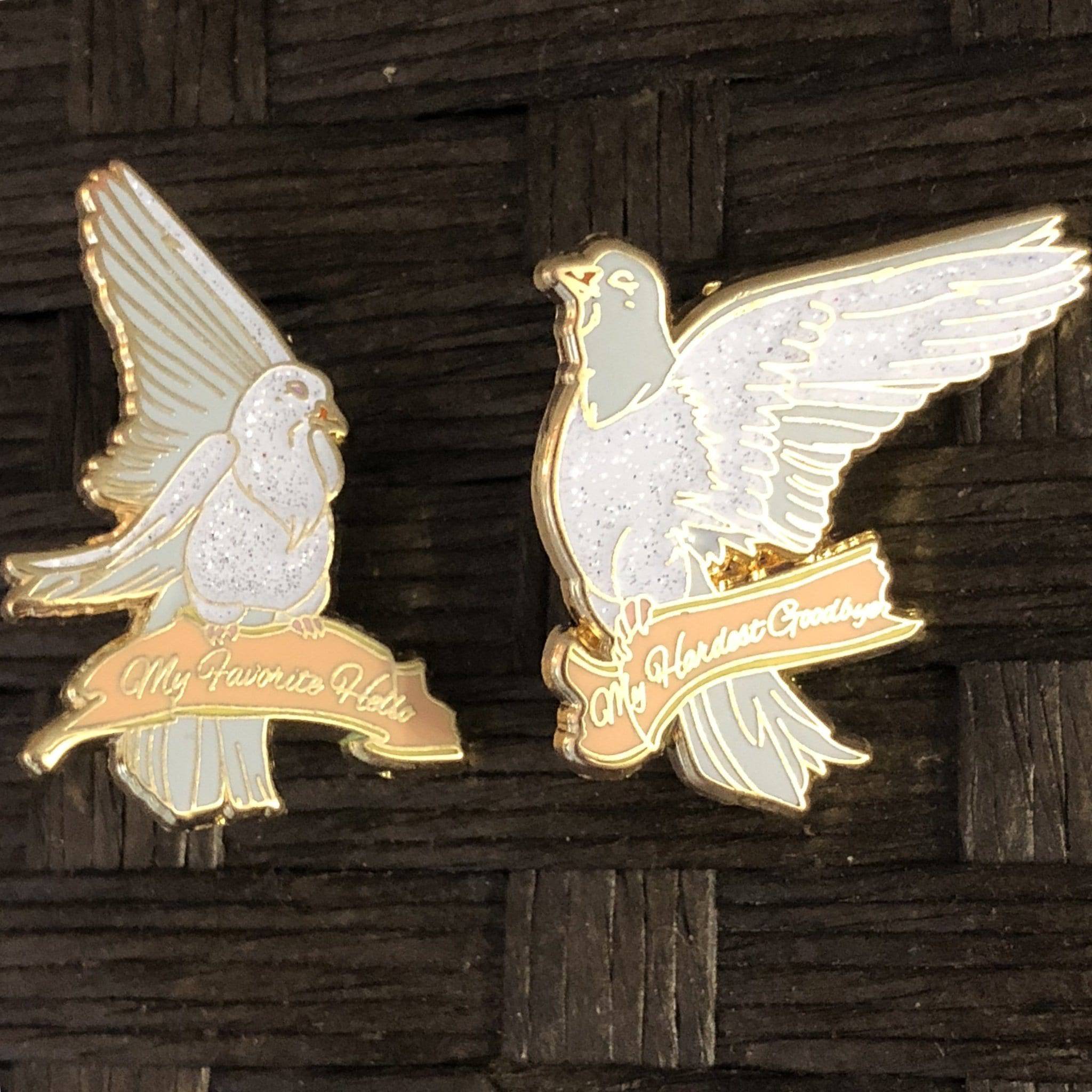 My Favorite Hello, My Hardest Goodbye Birds Enamel Pins