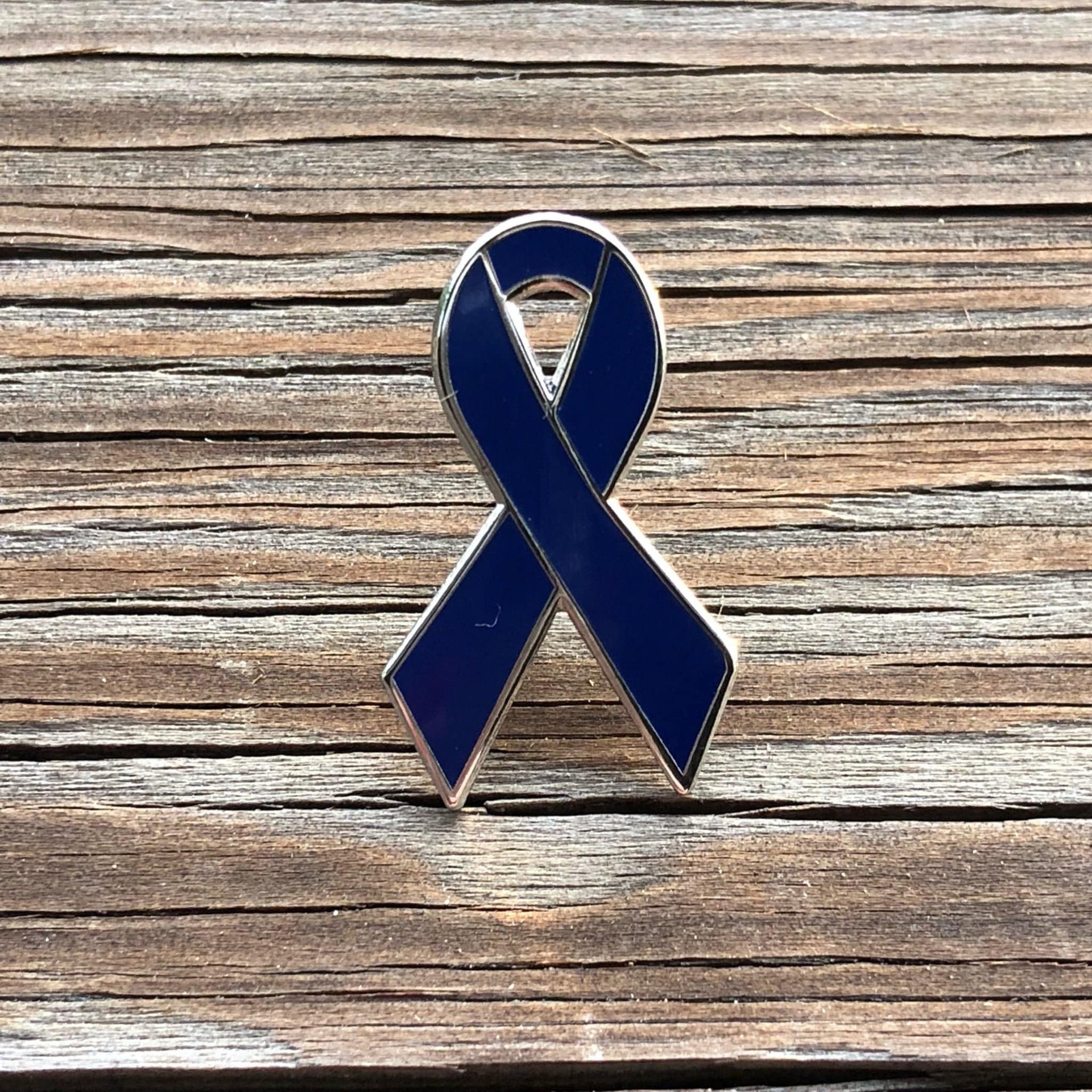 Navy Awareness Ribbon Pin – Hard Enamel Lapel Pin with Secure Single Post
