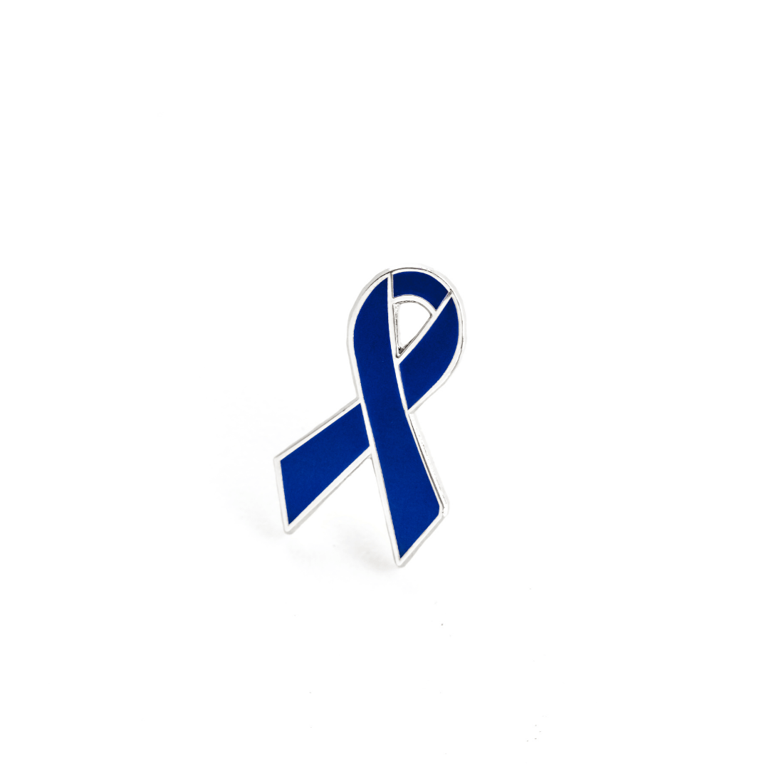 Navy Awareness Ribbon Pin – Hard Enamel Lapel Pin with Secure Single Post